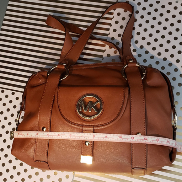 Michael Kors Brown Leather Satchel Bag - Picture 6 of 8